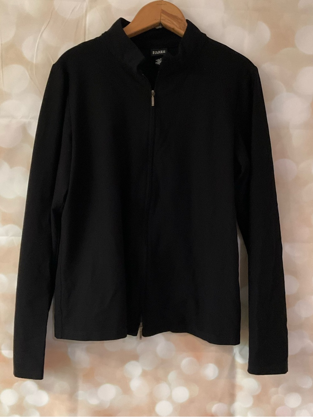 Eileen Fisher Black Zip-Front Jacket